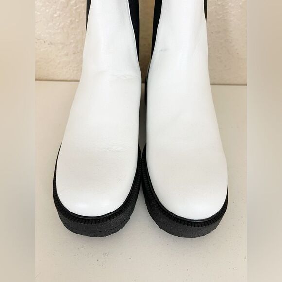STAUD Palamino Chelsea Boot PLATFORM LEATHER WHITE 38/7.5 - Picture 6 of 12